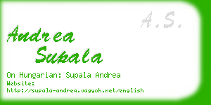 andrea supala business card